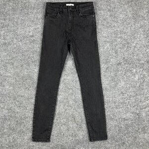 Black High-Waisted Stretch Slim Fit Jeans